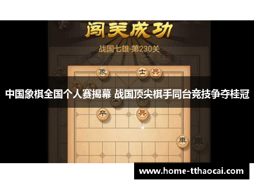 中国象棋全国个人赛揭幕 战国顶尖棋手同台竞技争夺桂冠